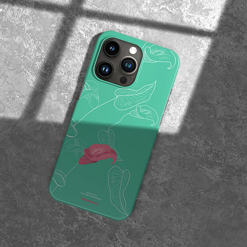 Free iPhone 14 Pro Matt Case Mockup