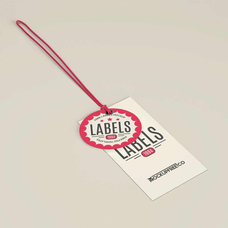 Label Tag Free PSD Mockups