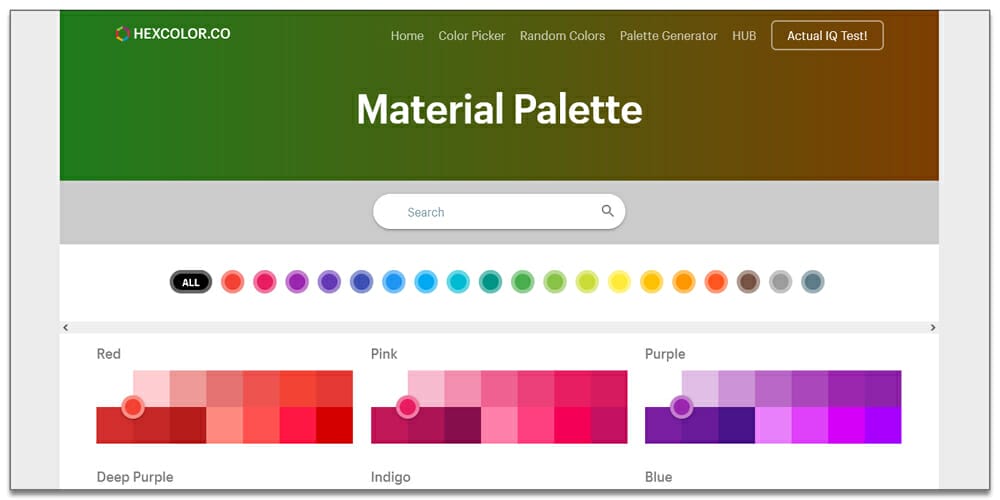 Material Palette