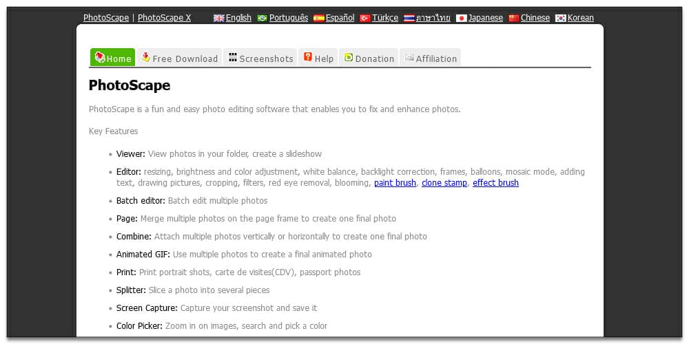 Best Photo and Video Editing Tools 32 Photoscape