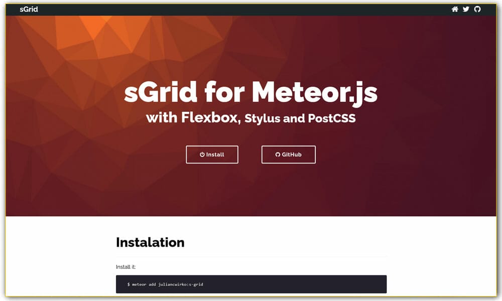 sGrid For Meteor.js