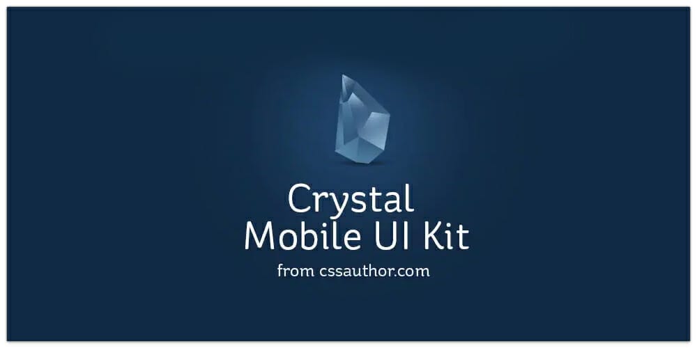 Crystal Mobile Application UI PSD