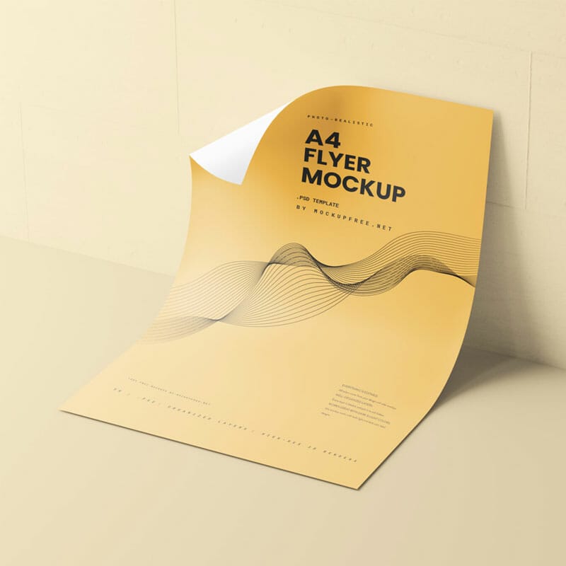Free A4 / A5 Flyer Mockups PSD