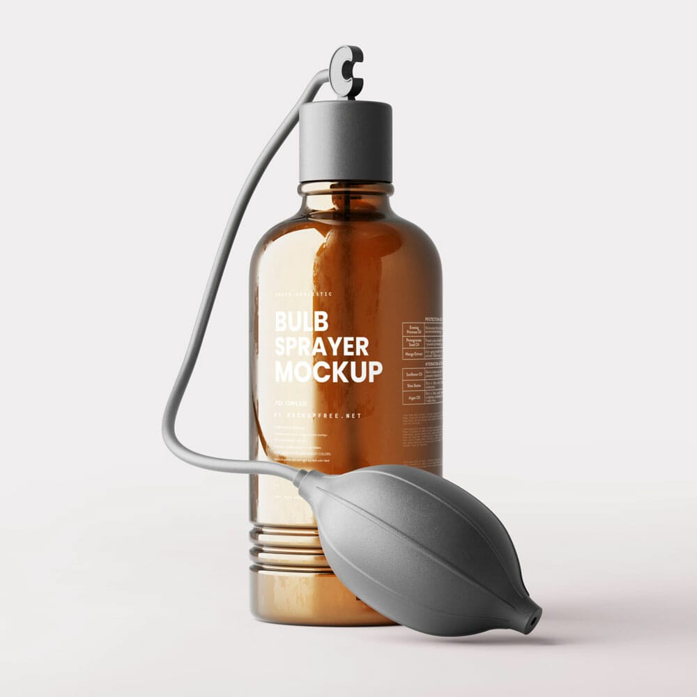 Free Bulb Sprayer Mockup PSD