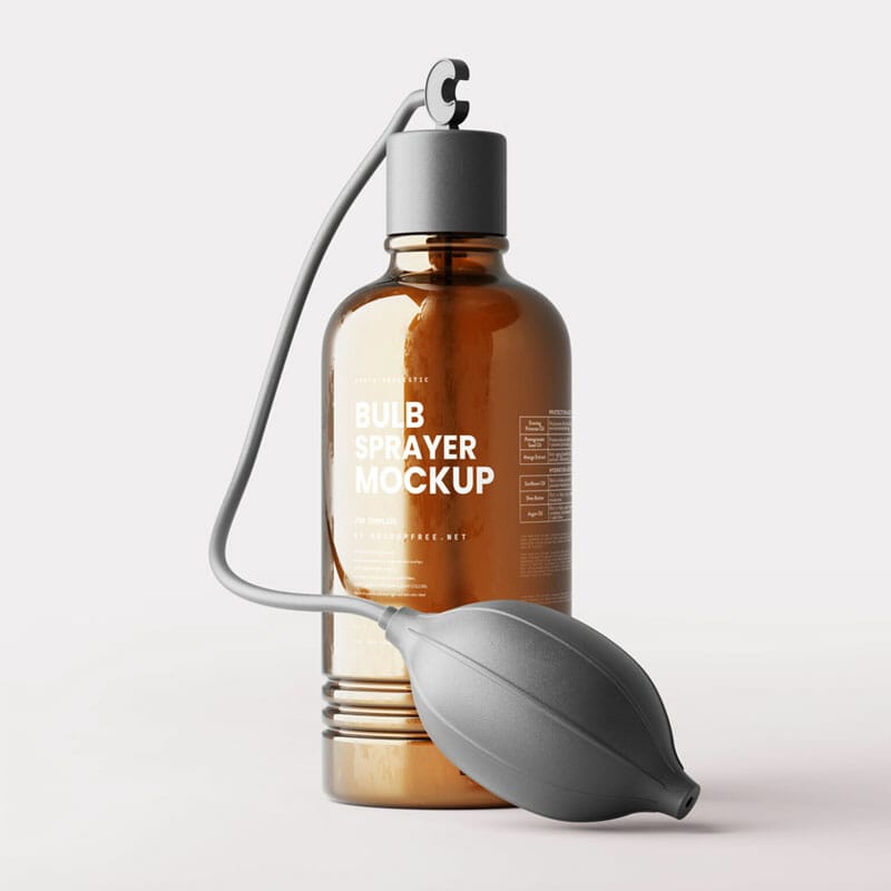 Free Bulb Sprayer Mockup PSD