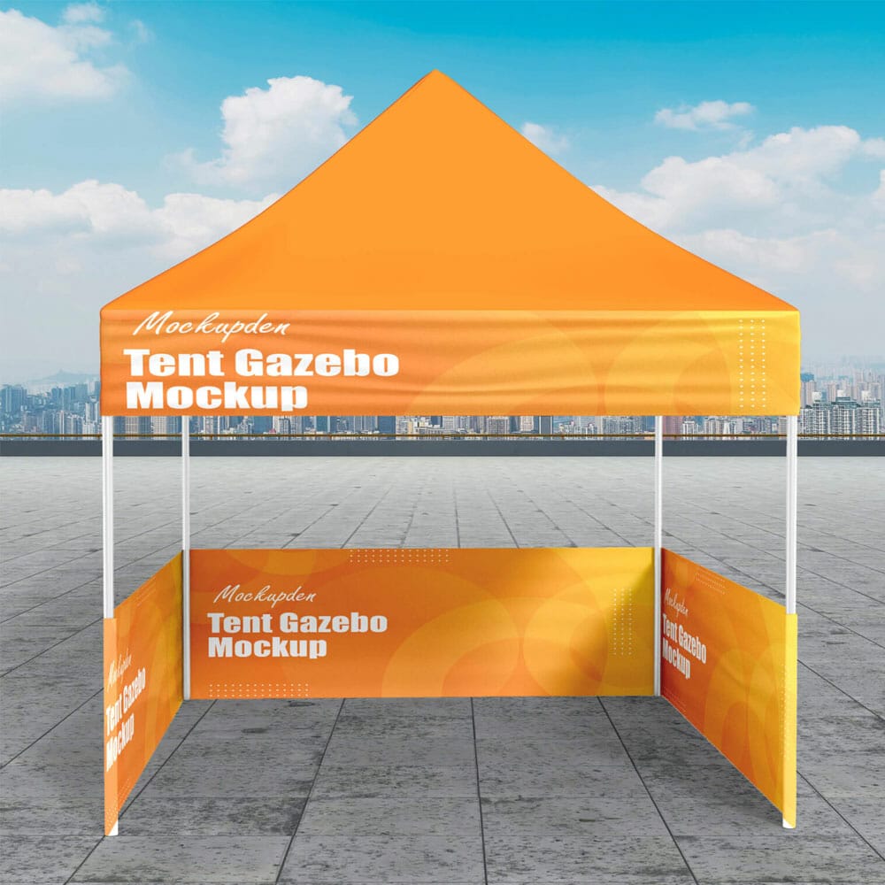 Free Canopy Tent Gazebo Mockup PSD Template