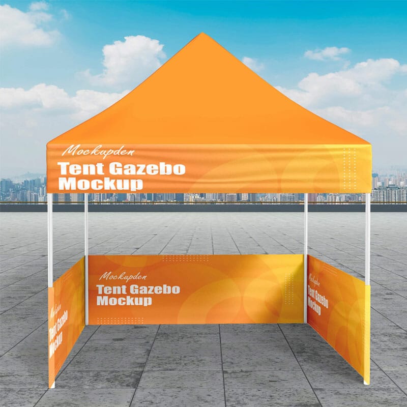 Free Canopy Tent Gazebo Mockup PSD Template