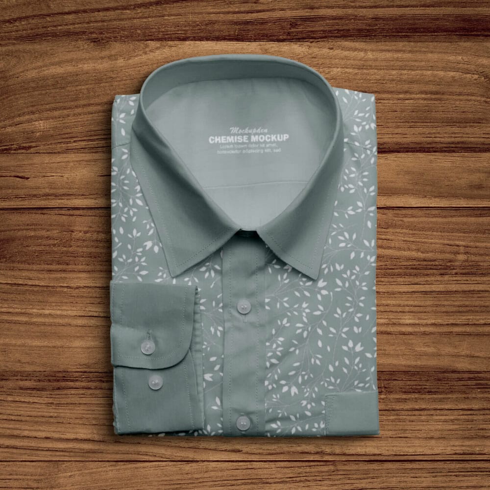 Free Chemise Mockup PSD Template