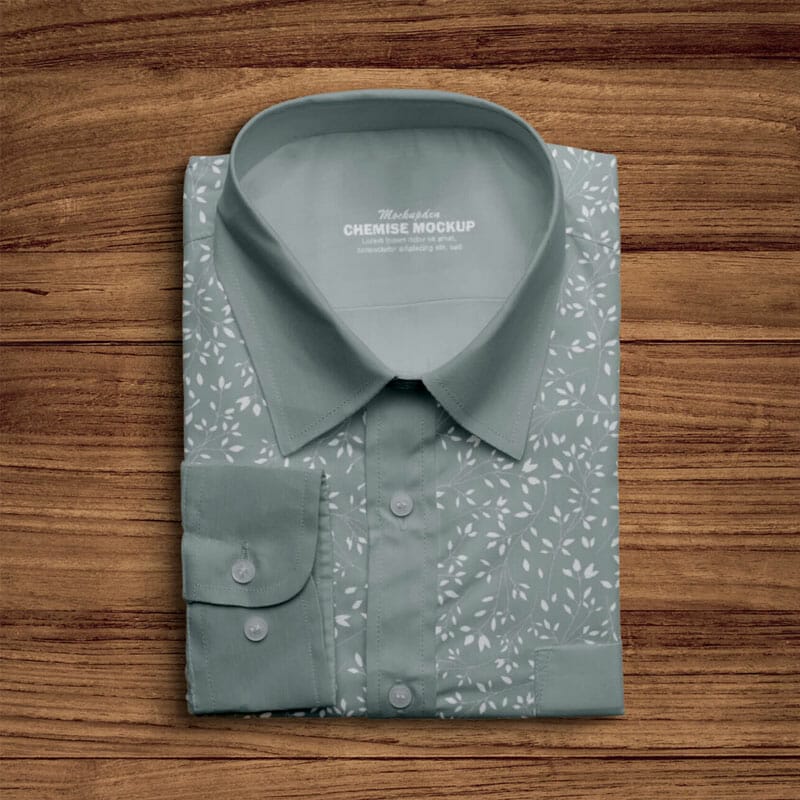 Free Chemise Mockup PSD Template