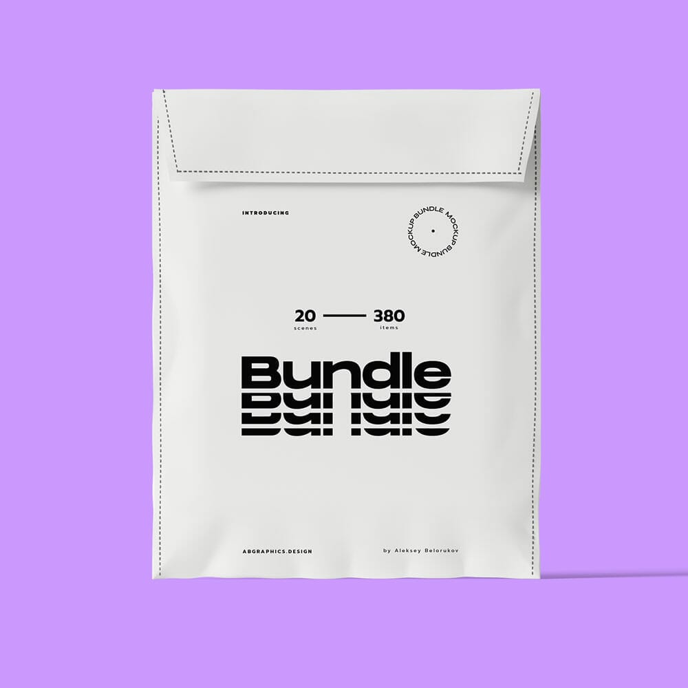 Free Closed Envelope Mockup Front View PSD