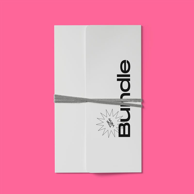 Free Closed Envelope With Rope Mockup Top View PSD