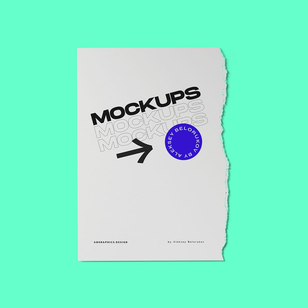 Free Closed Magazine Mockup Top View PSD