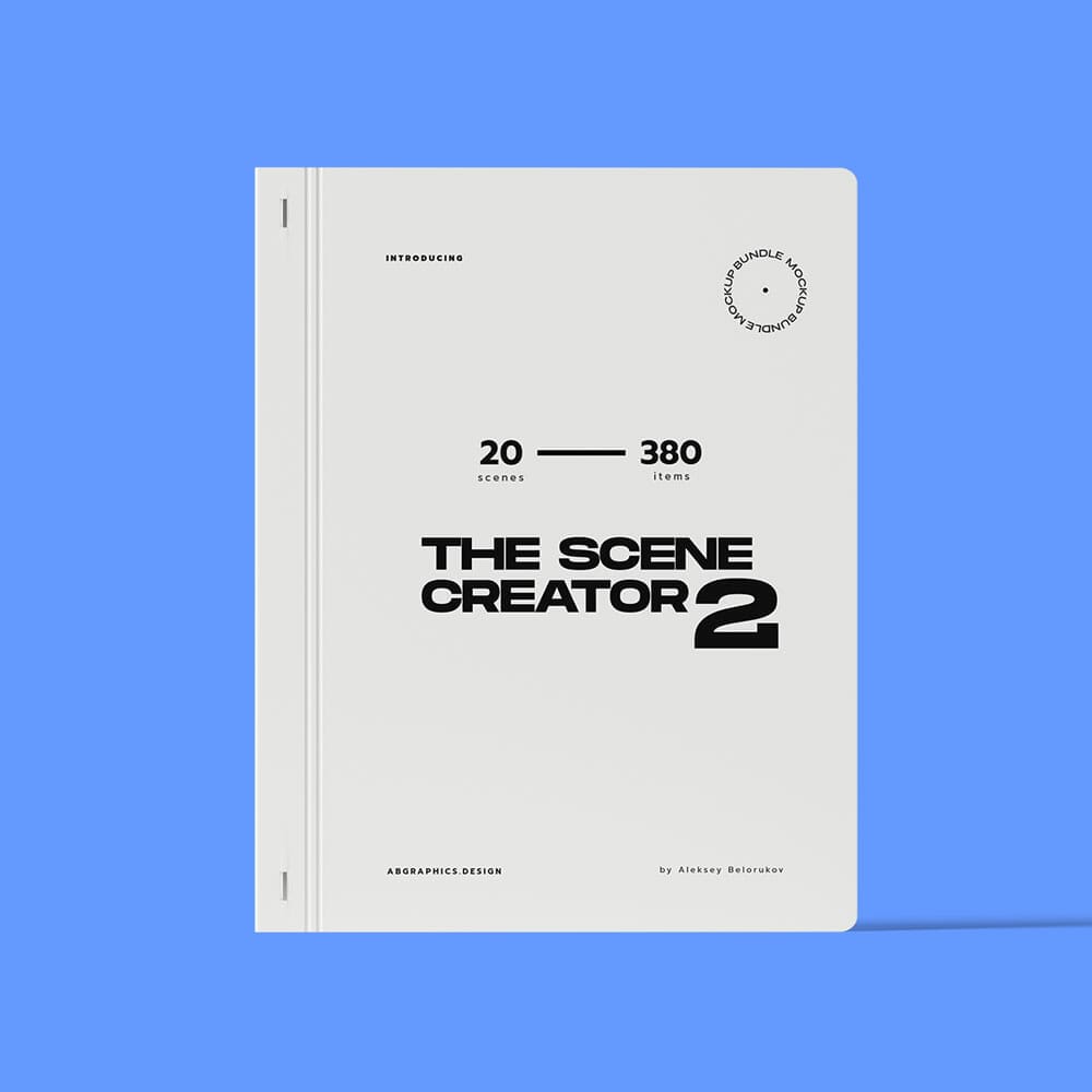 Free Closed Notepad Mockup Front View PSD