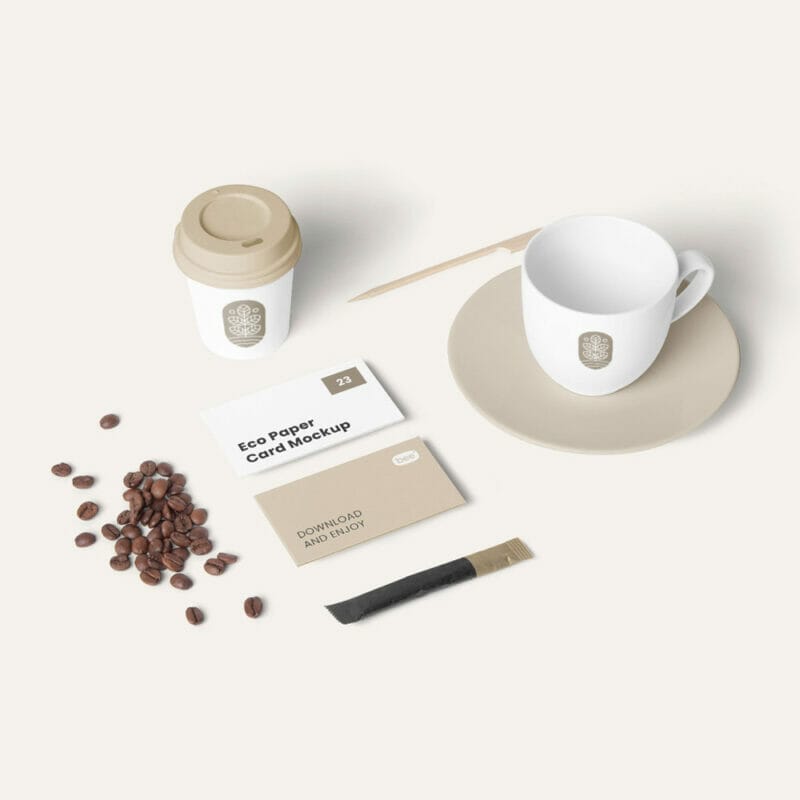 Free Coffee Stationery Mockup Psd Css Author