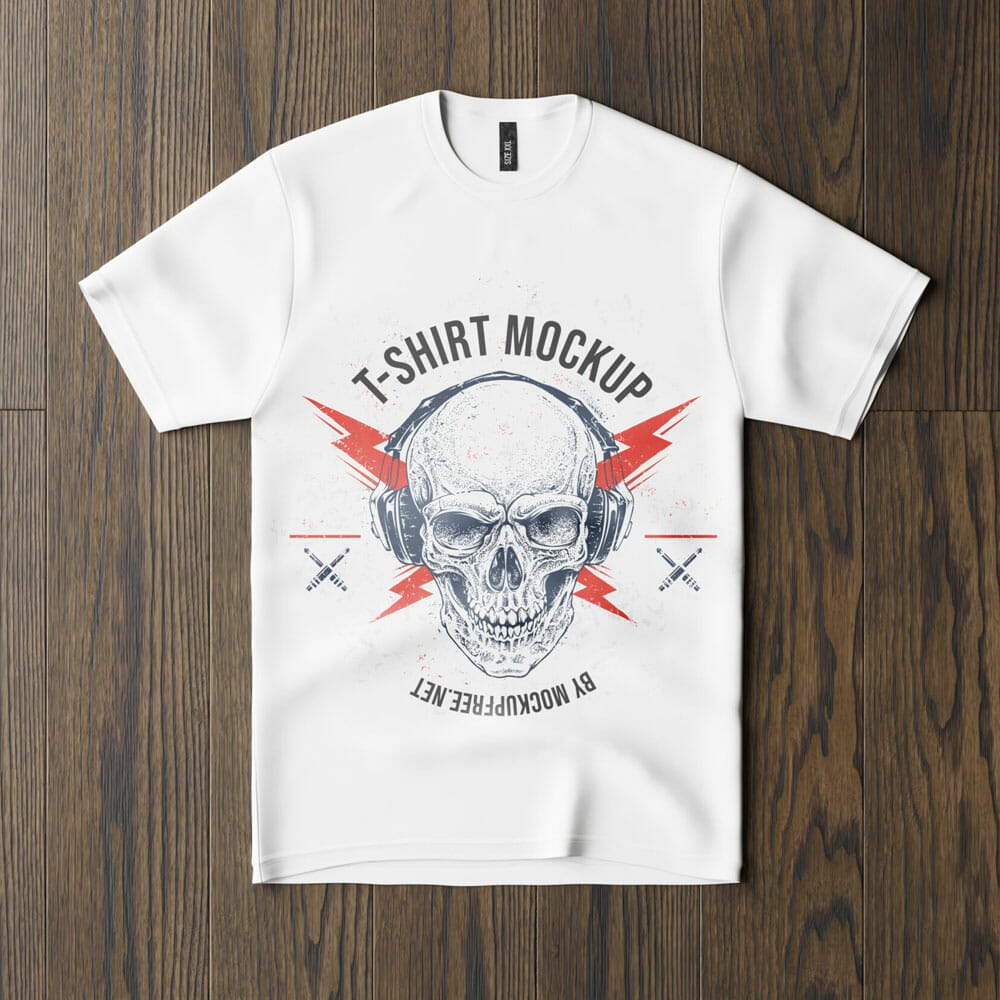 Free Collarless T-Shirt Mockup PSD