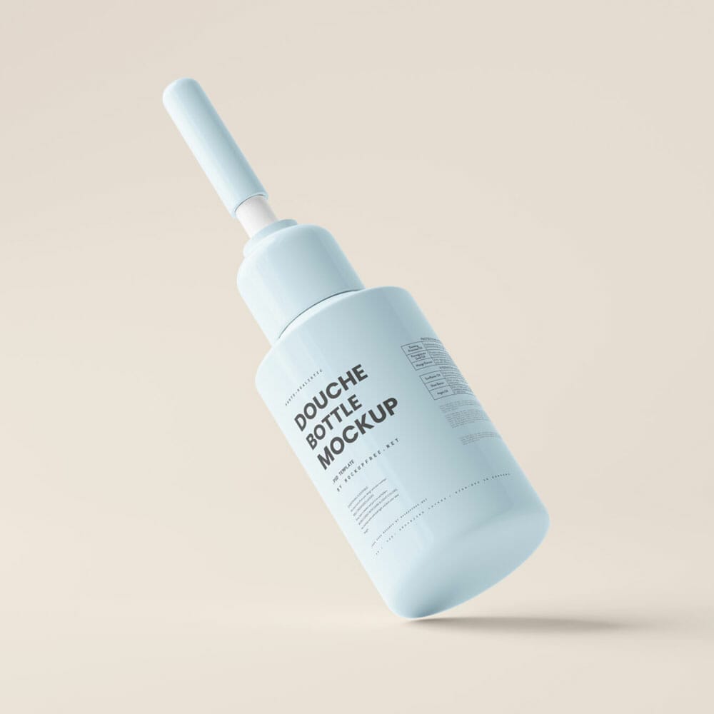 Free Douche Bottle Mockup PSD