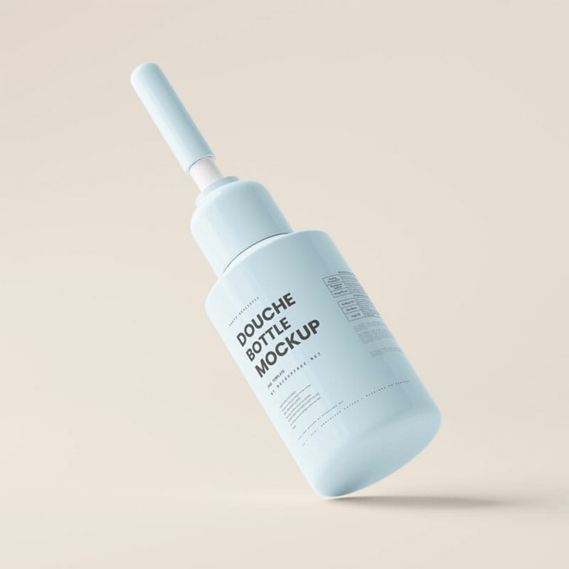 Free Douche Bottle Mockup PSD
