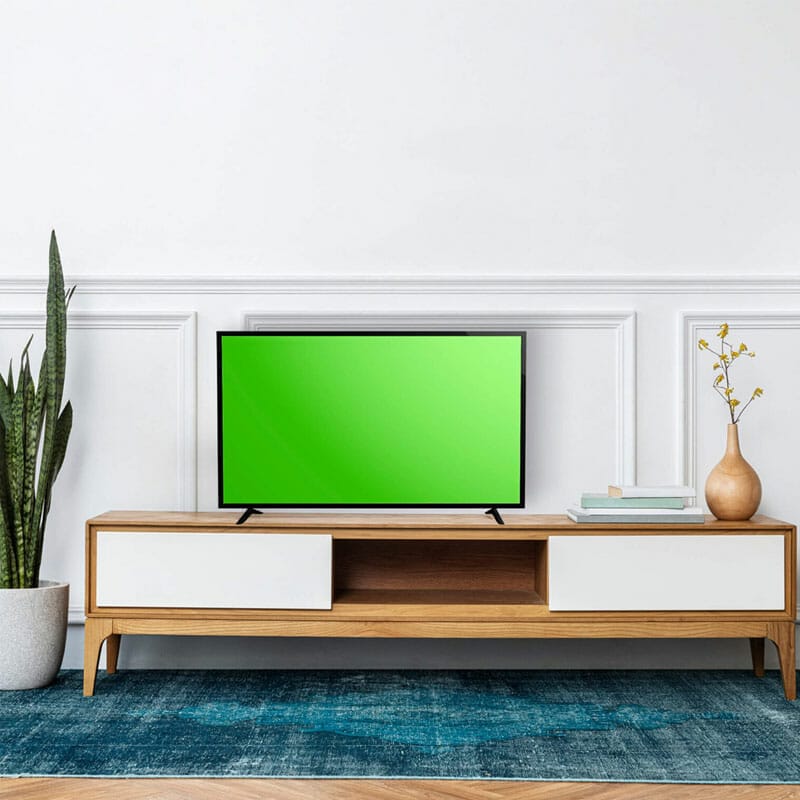 Free Green Screen Mockup PSD Template