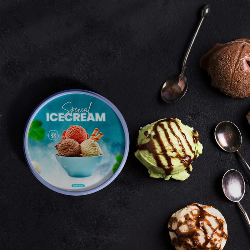 Free Ice Tube Mockup PSD Template