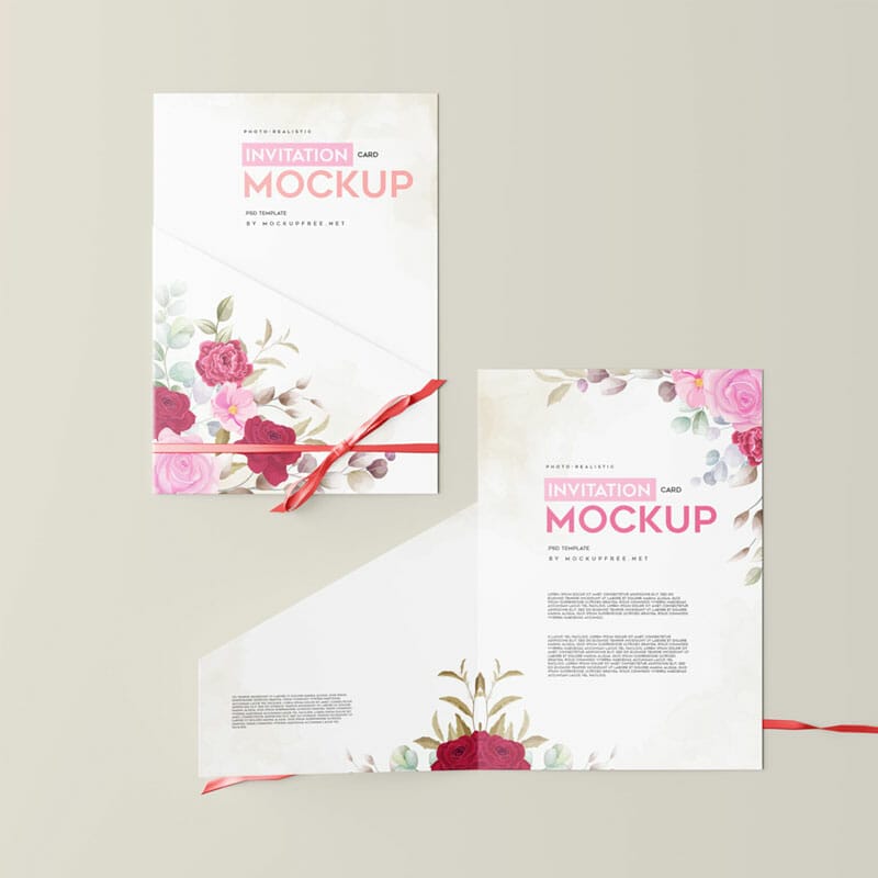 Free Invitation Car Mockup PSD