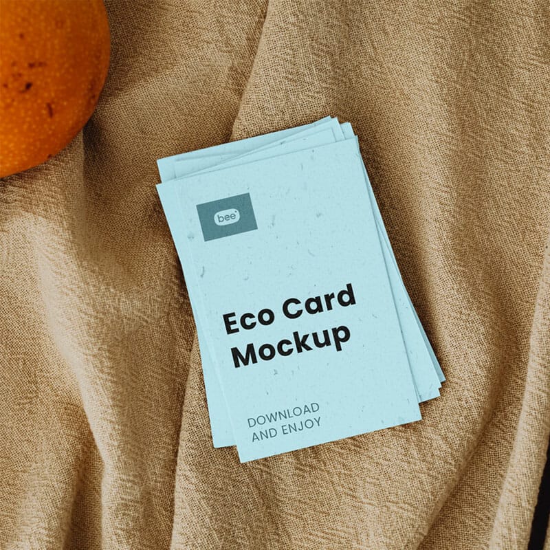 Free Lying Business Card Mockups PSD