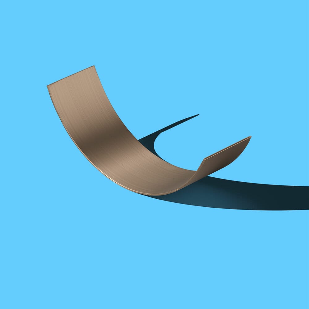 Free Metal Arc Mockup Isometric PSD