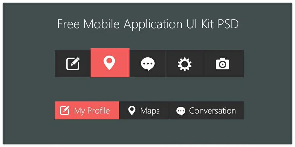 Free Mobile Application UI Kit
