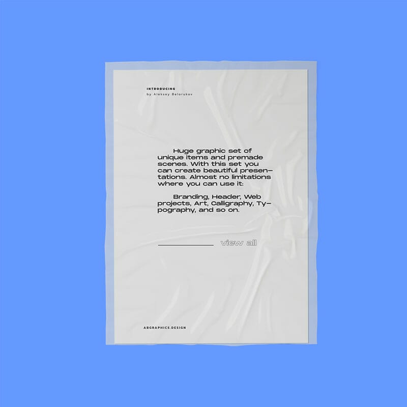 Free Paper In Transparent File Mockup Top View PSD