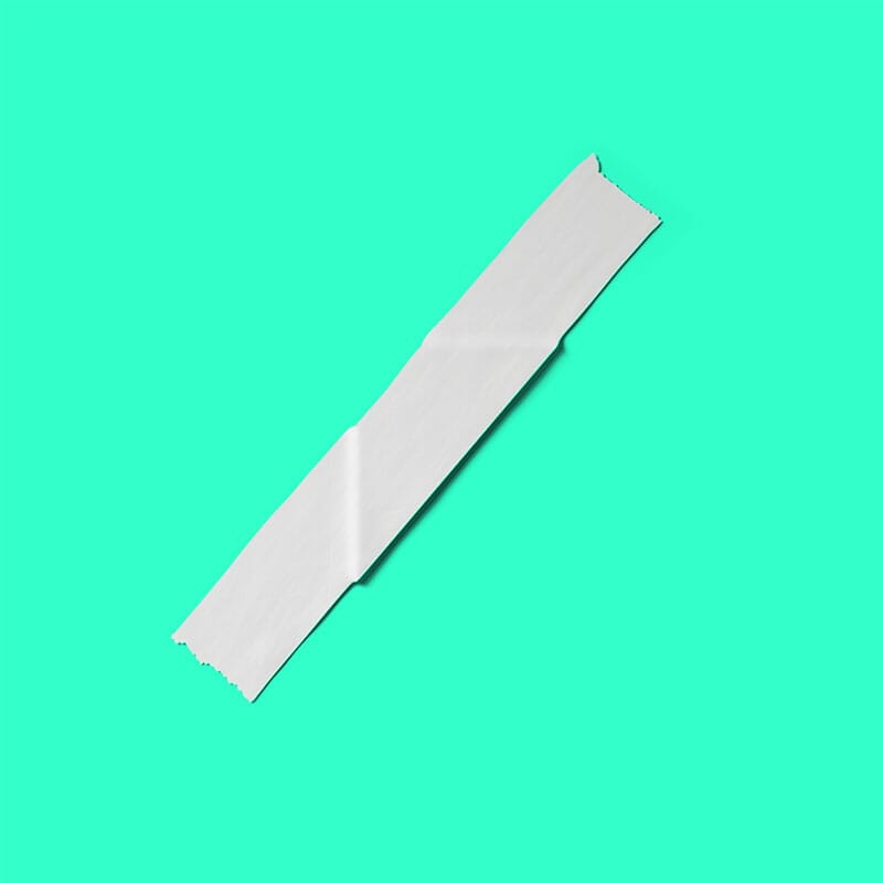 Free Paper Label Mockup Top View PSD