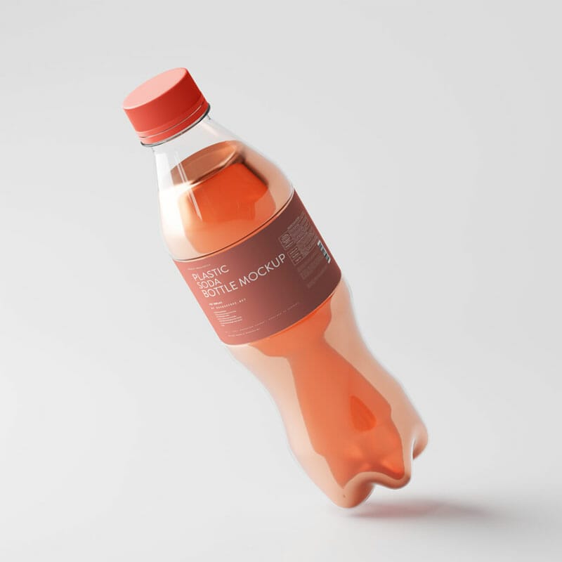 Free Plastic Soda Bottle Mockup PSD » CSS Author