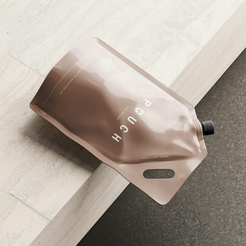 Free Pouch Bag Mockup PSD