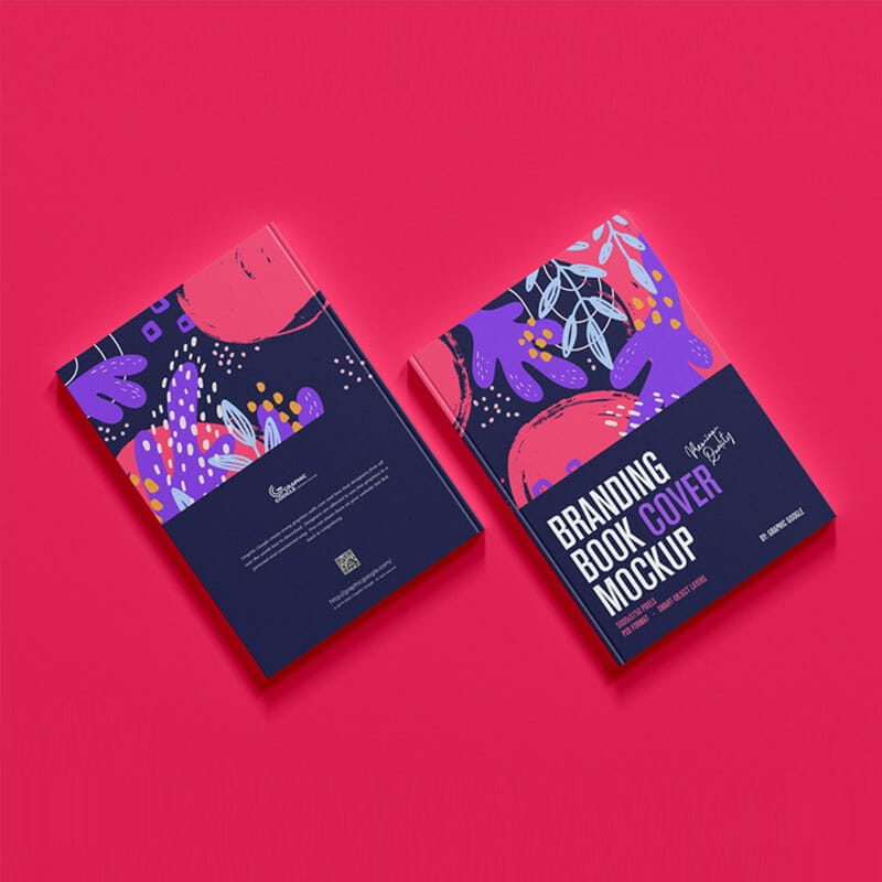 Free Premium Branding Book Cover Mockup PSD