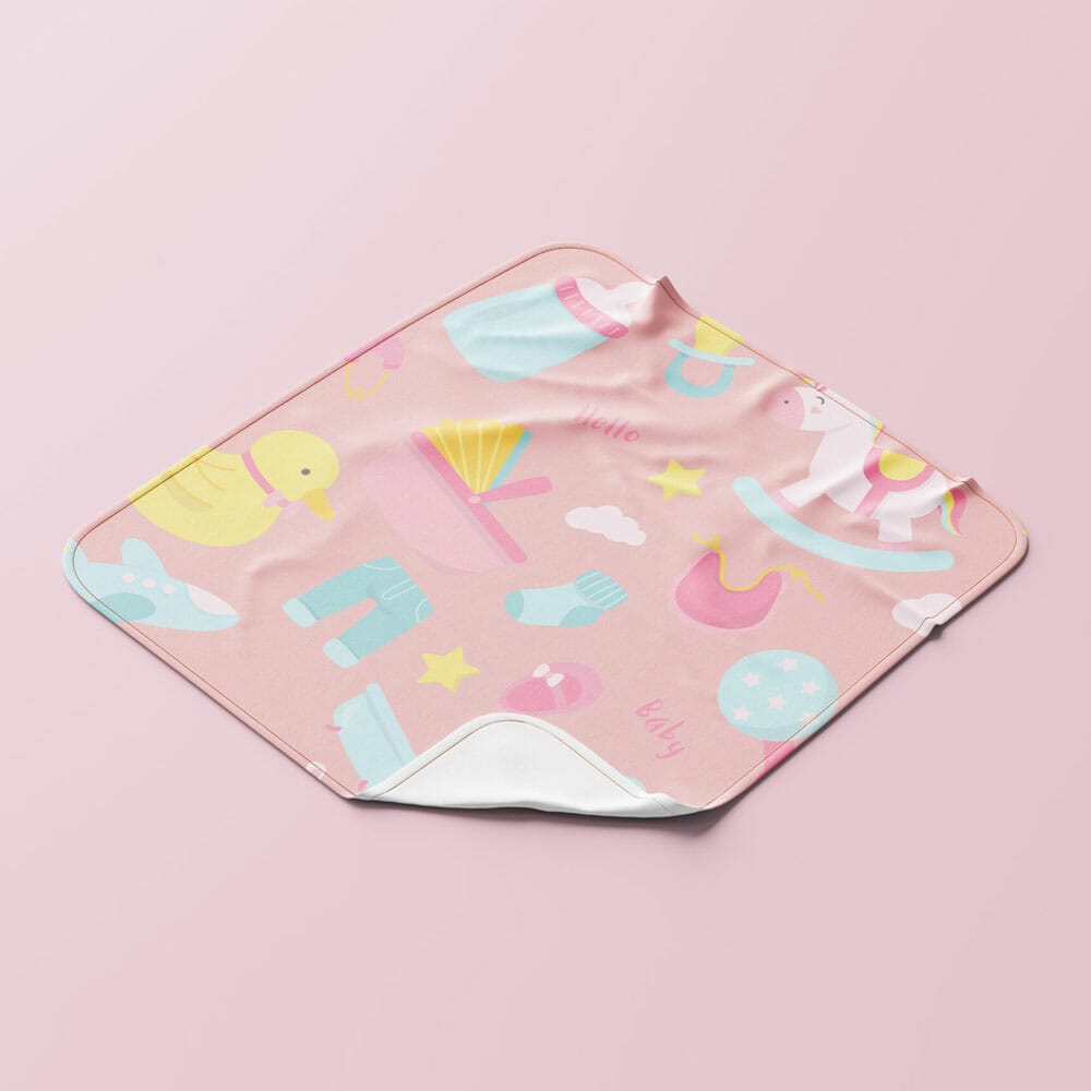 Free Square Blanket Mockup PSD