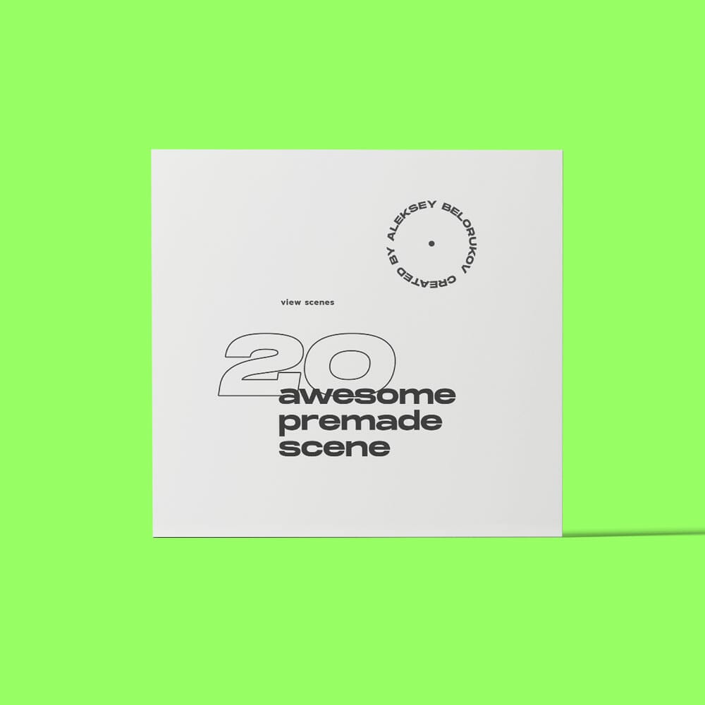 Free Square Paper Mockup Front View PSD