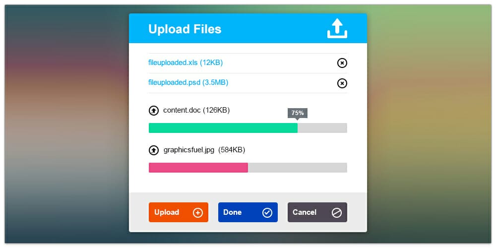 Metro Upload File Interface