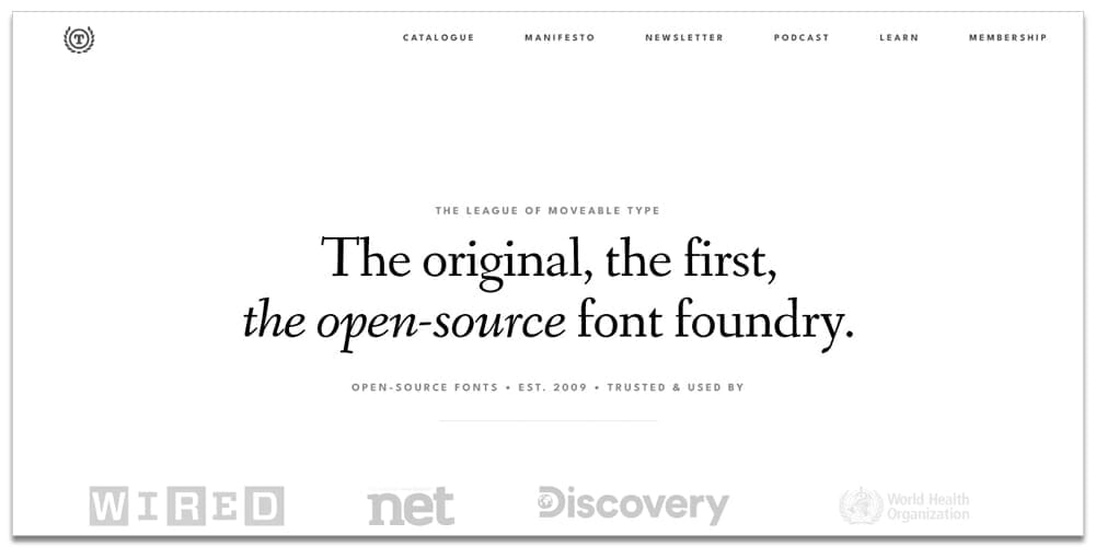 The League of Movable Type