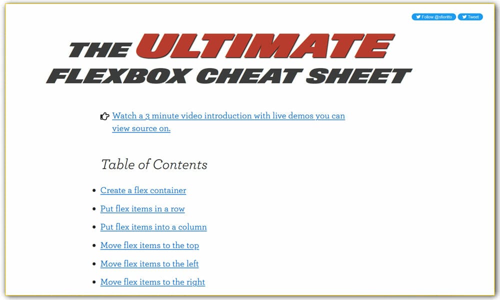 The Ultimate Flexbox Cheat Sheet