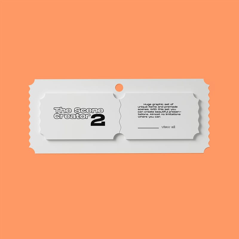 Top View Free Card Mockup PSD