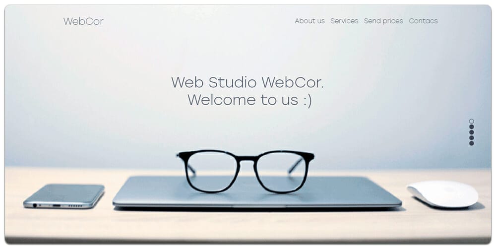 Webcor Landing Page