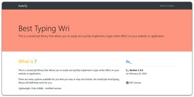 10 + JavaScript Text Effect Libraries » CSS Author