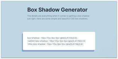 Amazing CSS Shadow Generator Tools Online