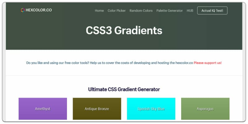 The Best Gradient Generators & Libraries » CSS Author