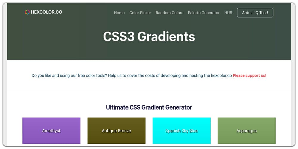 CSS Gradient Generator