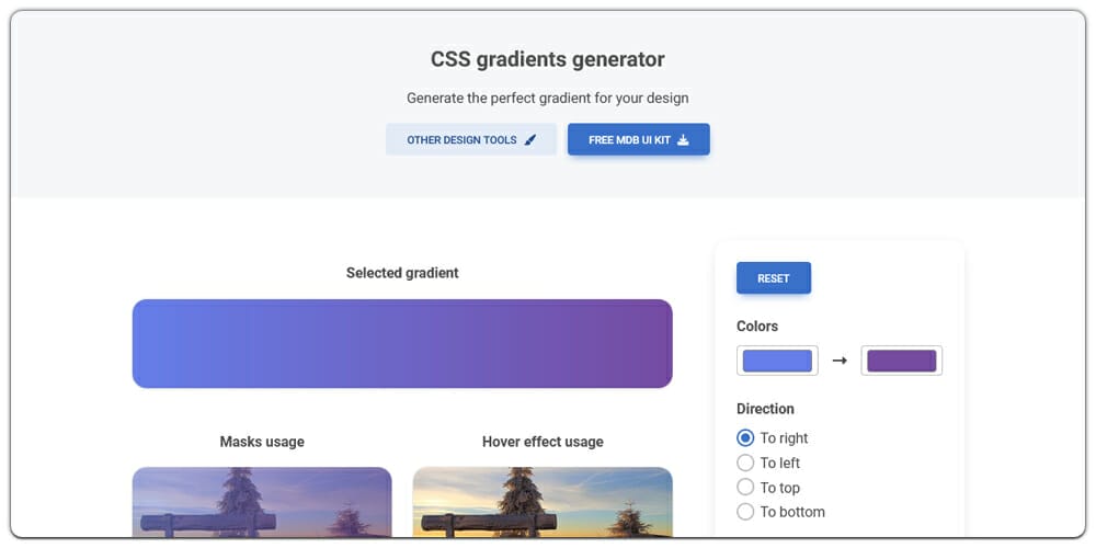 CSS Gradients Generator