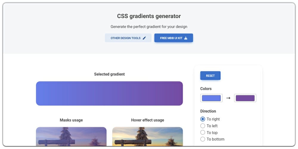 CSS Gradients Generator