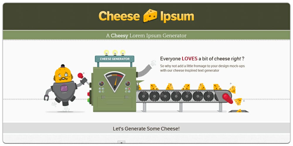 Cheese Ipsum