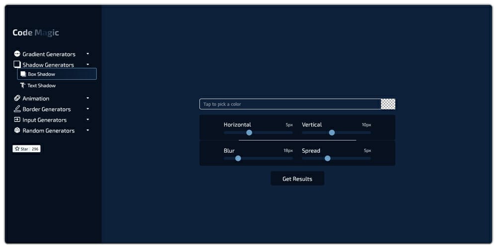 Code Magic Box Shadow Generator