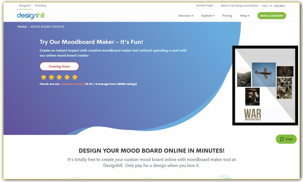 Designhill Mood Board Creator