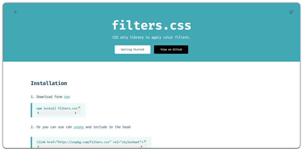CSS Filter Generators & Libraries » CSS Author