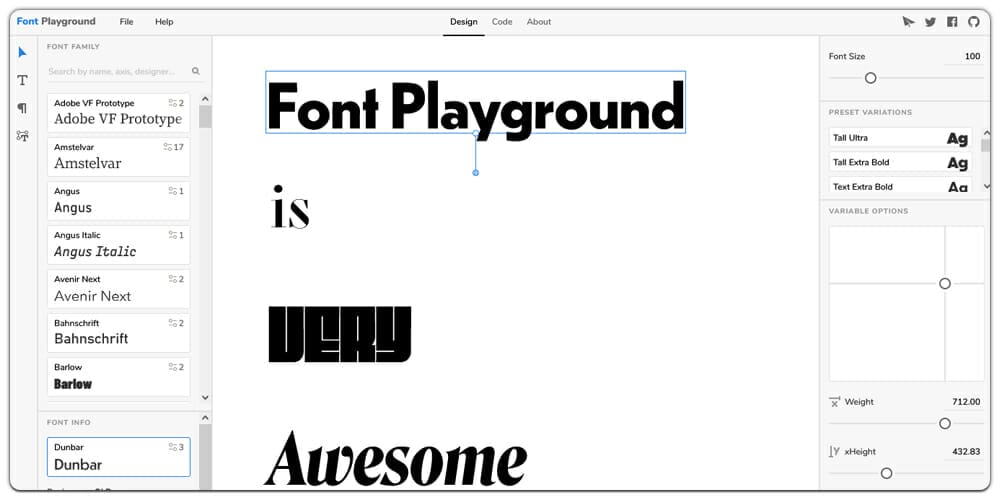 Font Playground